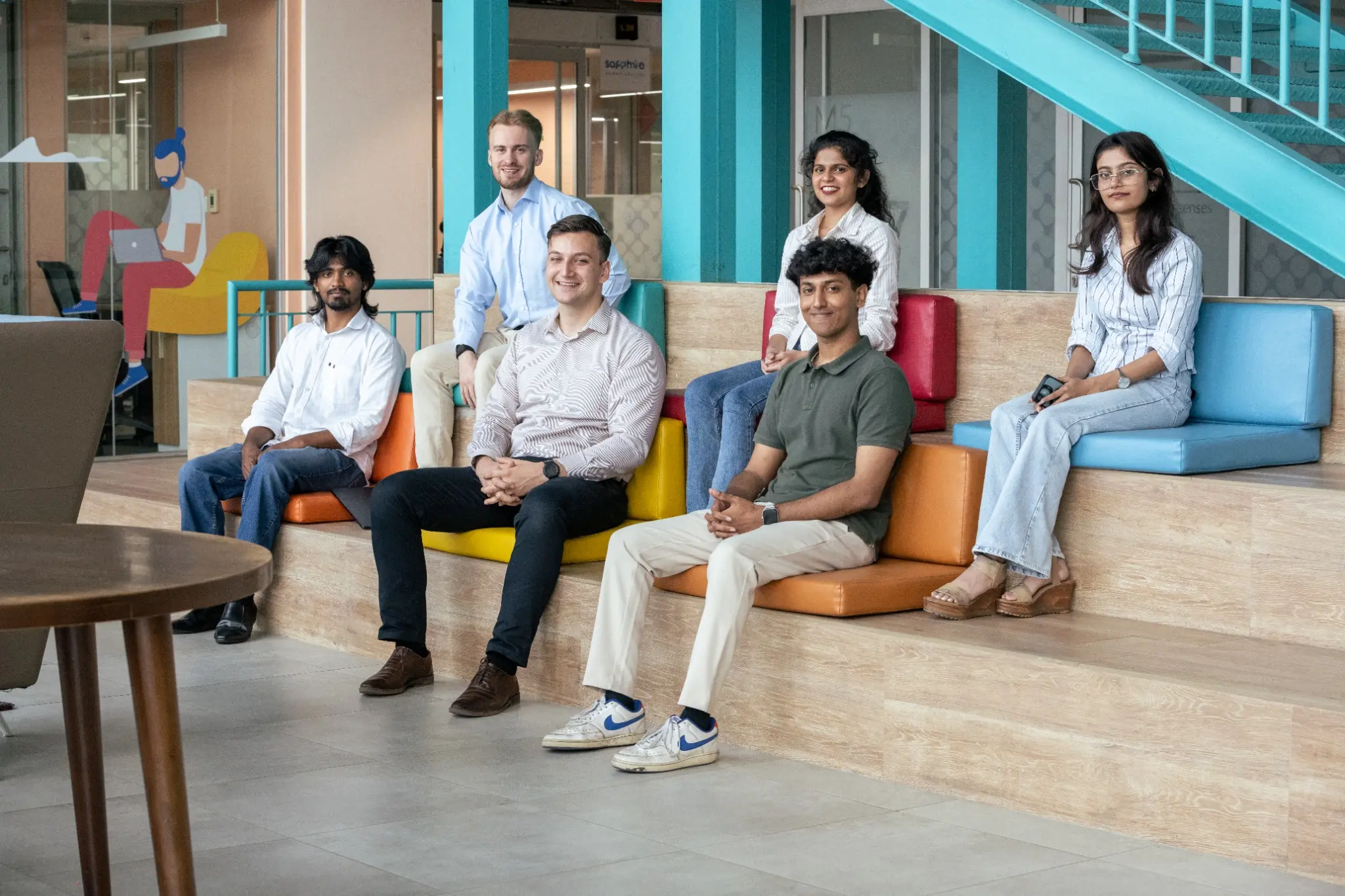 Het Nordavo team in Nederland en Bangalore samen op kantoor